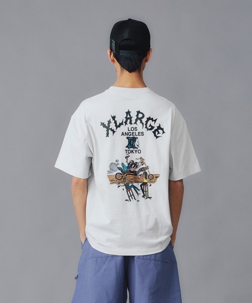XLARGE(エクストララージ)の「HANG OUT S/S POCKET TEE(Tシャツ/カットソー・メンズ・ホワイト/ブラック/グレー・S/M/L/XL)」の5枚目の写真