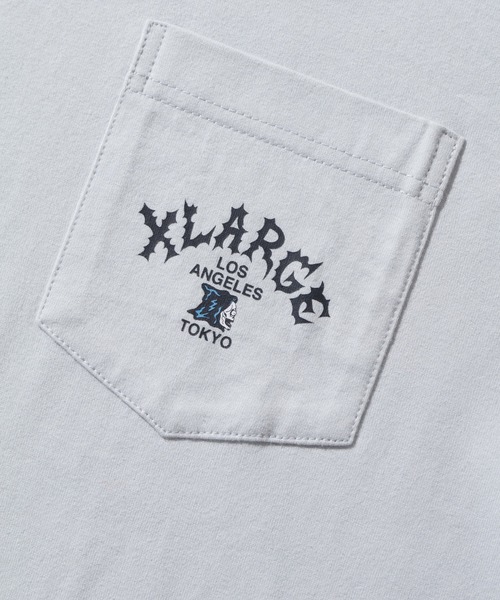 XLARGE(エクストララージ)の「HANG OUT S/S POCKET TEE(Tシャツ/カットソー・メンズ・ホワイト/ブラック/グレー・S/M/L/XL)」の20枚目の写真