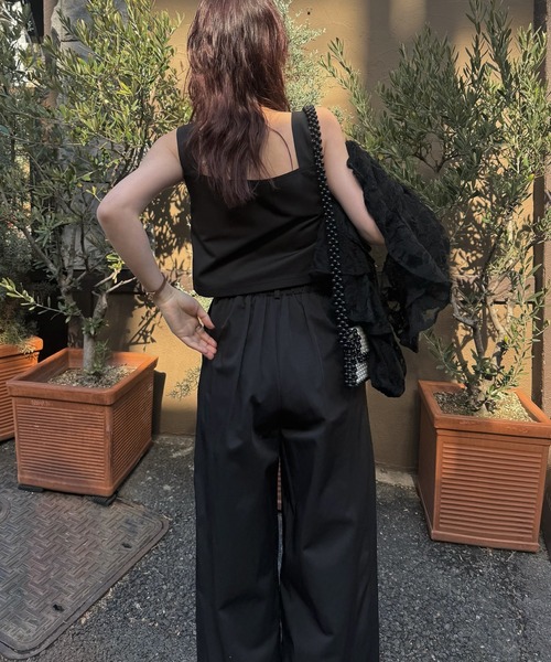 WILLFULLY（ウィルフリー）の「2piece roll up suspenders all-in-one（サロペット/オーバーオール・レディース・ブラック/モカ/ベージュ系その他・FREE）」の12枚目の写真