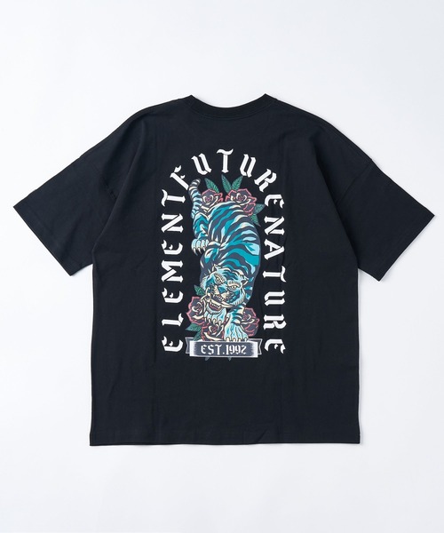 ELEMENT（エレメント）の「ELEMENT メンズ TIGER ROSE SS Tシャツ 【2026年春夏モデル】（Tシャツ/カットソー・メンズ・ブラック/ホワイト/ブルー系その他・LARGE/MEDIUM/X-LARGE）」の3枚目の写真