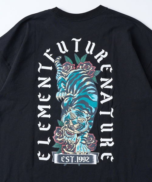 ELEMENT（エレメント）の「ELEMENT メンズ TIGER ROSE SS Tシャツ 【2026年春夏モデル】（Tシャツ/カットソー・メンズ・ブラック/ホワイト/ブルー系その他・LARGE/MEDIUM/X-LARGE）」の7枚目の写真