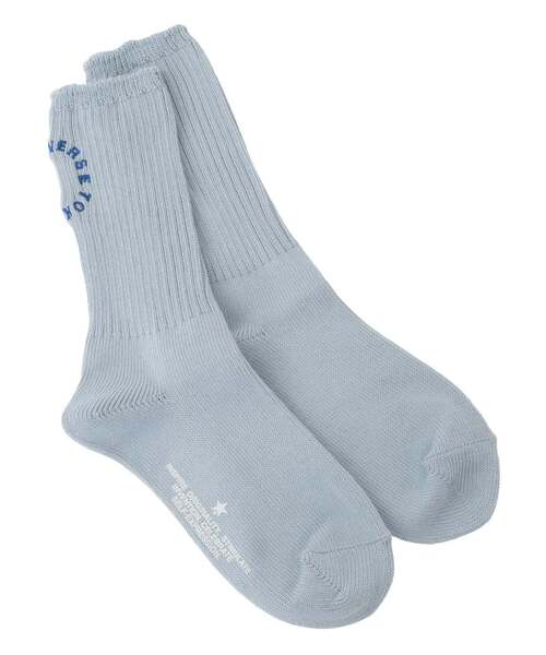 CONVERSE TOKYO（コンバーストウキョウ）の「CIRCLE LOGO RIB SOX（ソックス/靴下・レディース・ブラック/ブルー/オフホワイト/ピンク/ミント・1/3）」の4枚目の写真