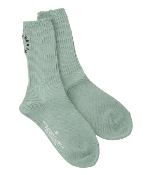CONVERSE TOKYO（コンバーストウキョウ）の「CIRCLE LOGO RIB SOX（ソックス/靴下・レディース・ブラック/ブルー/オフホワイト/ピンク/ミント・1/3）」の3枚目の写真