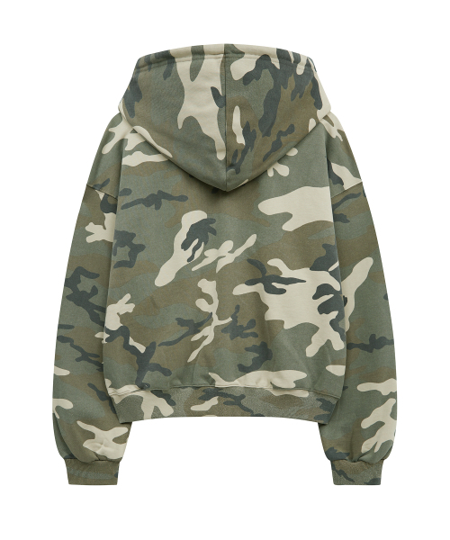 Midnight Move(ミッドナイトムーブ)の「lg camo hood zip up (beige)(パーカー・レディース・その他・FREE)」の4枚目の写真