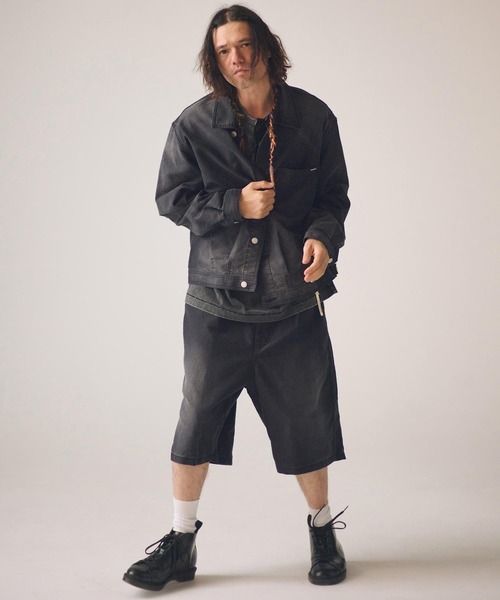 ADAM PATEK(アダムパテック)の「mj11393-blasted light moleskin short length collared jacket ショート丈ジャケット(AP2613013)(その他アウター・メンズ・ブラック/ブルー・2/1)」の12枚目の写真
