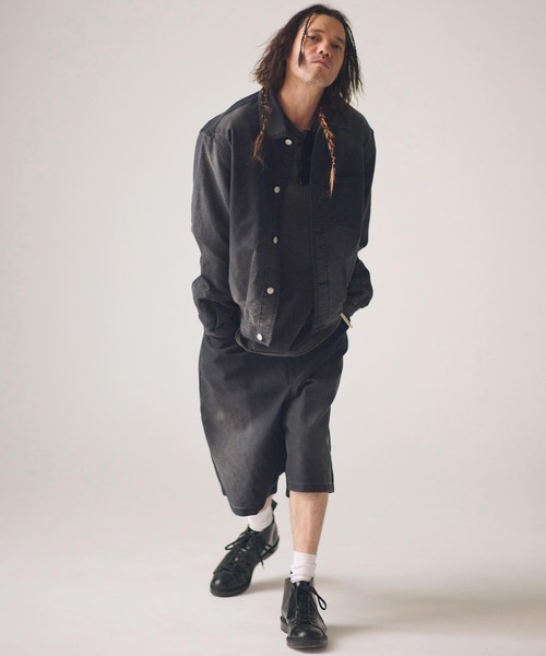 ADAM PATEK(アダムパテック)の「mj11393-blasted light moleskin short length collared jacket ショート丈ジャケット(AP2613013)(その他アウター・メンズ・ブラック/ブルー・2/1)」の13枚目の写真