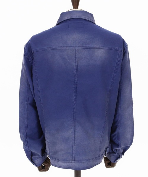 ADAM PATEK(アダムパテック)の「mj11393-blasted light moleskin short length collared jacket ショート丈ジャケット(AP2613013)(その他アウター・メンズ・ブラック/ブルー・2/1)」の16枚目の写真