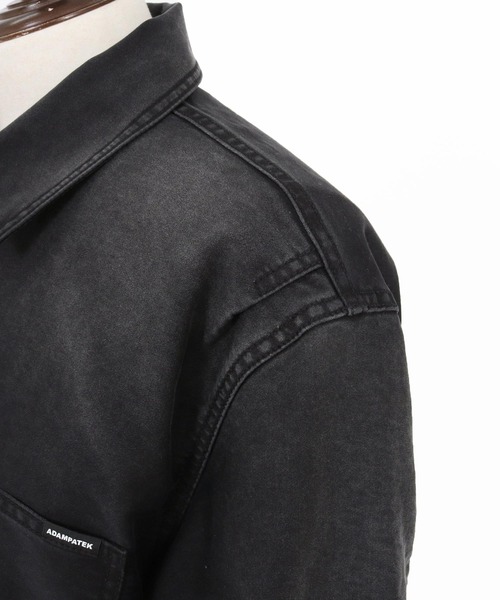 ADAM PATEK(アダムパテック)の「mj11393-blasted light moleskin short length collared jacket ショート丈ジャケット(AP2613013)(その他アウター・メンズ・ブラック/ブルー・2/1)」の21枚目の写真