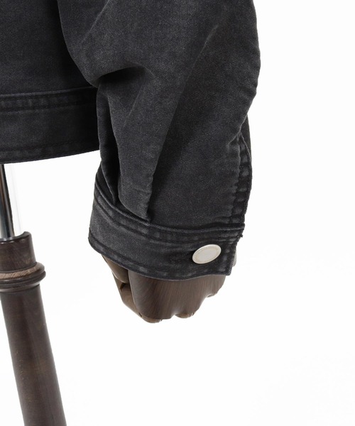 ADAM PATEK(アダムパテック)の「mj11393-blasted light moleskin short length collared jacket ショート丈ジャケット(AP2613013)(その他アウター・メンズ・ブラック/ブルー・2/1)」の22枚目の写真