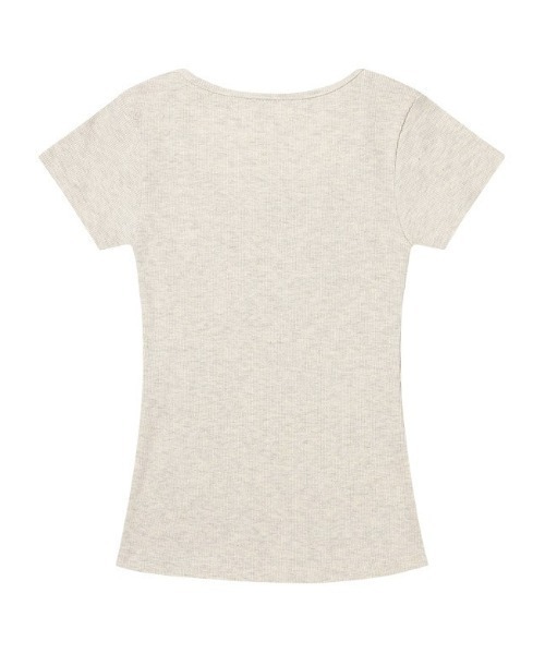 FANCY CLUB(ファンシークラブ)の「A'GEM/9 × .kom 『FANCY CLUB/ファンシークラブ』PEGASUS RIBBED TOP/ペガサスリブトップス(Tシャツ/カットソー・レディース・アイボリー/ブラック・FREE)」の15枚目の写真