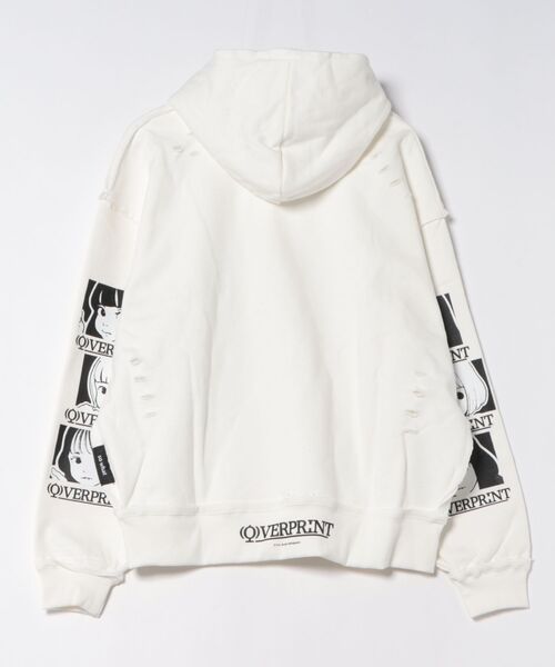 over print(オーバープリント)の「overprint/オーバープリント/SIGNBOAD hoodie 7th Anniversary(パーカー・レディース・ブラック/ホワイト・M/L/2XL/XL)」の3枚目の写真