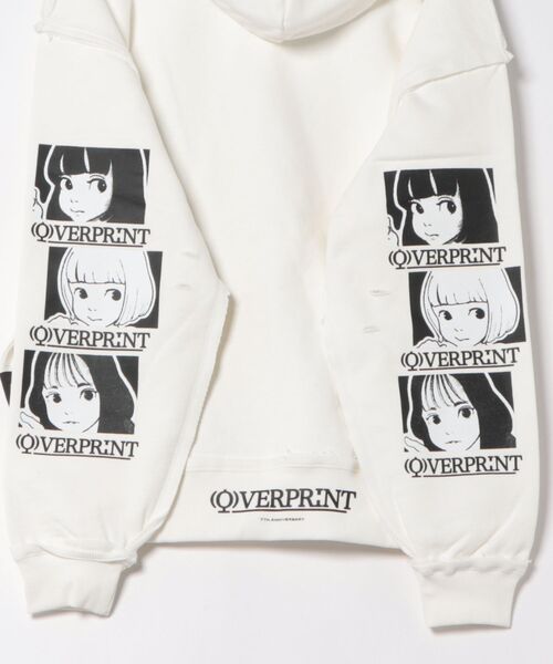 over print(オーバープリント)の「overprint/オーバープリント/SIGNBOAD hoodie 7th Anniversary(パーカー・レディース・ブラック/ホワイト・M/L/2XL/XL)」の4枚目の写真
