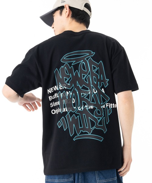 NEW ERA（ニューエラ）の「ニューエラアパレル 半袖Tシャツ グラフィックロゴ ONSPOTZ別注（Tシャツ/カットソー・メンズ・ホワイト系その他/ピンク/ブラック/グレー/ブラック系/ホワイト・L/M/S/XXL/XL）」の3枚目の写真