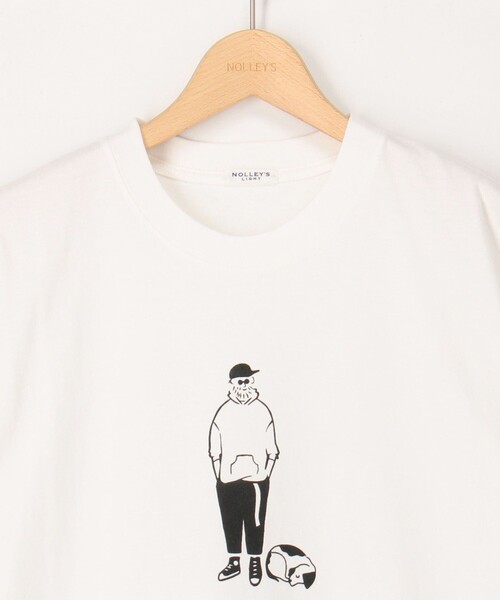 NOLLEY'S LIGHT(ノーリーズライト)の「【PARTNER】プリントT(Tシャツ/カットソー・メンズ・チャコールグレー/ホワイト・M/L)」の6枚目の写真