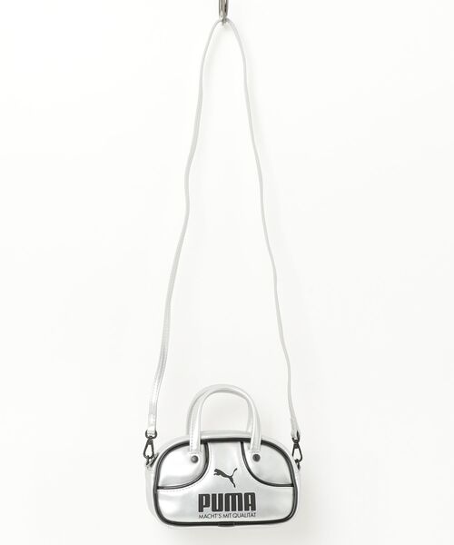 Ray BEAMS（レイビームス）の「PUMA 1976マイクロBAG（トートバッグ・レディース・ブラック/ホワイト/シルバー・ONE SIZE）」の3枚目の写真