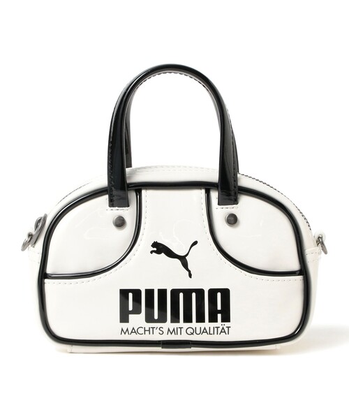 PUMA（プーマ）の「PUMA / 1976 マイクロ グリップ バッグ（ショルダーバッグ・レディース・ブラック/ホワイト/シルバー・ONE SIZE）」の4枚目の写真