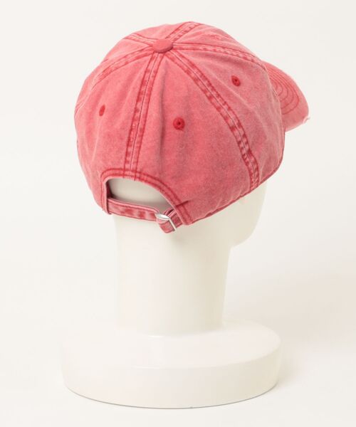 OVERRIDE（オーバーライド）の「Pennsylvania ACID WASHED CAP / カレッジ（キャップ・レディース・レッド・57~59cm）」の5枚目の写真