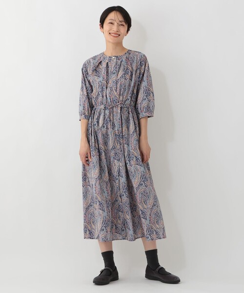 【新品】アフタヌーンティー　リバティプリント　ワンピース Afternoon Tea（アフタヌーンティー） tシャツ タックワンピース