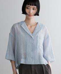 LOWRYS FARM | シアーショートカイキンシャツSS 657804(シャツ/ブラウス)