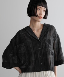 LOWRYS FARM | シアーショートカイキンシャツＳＳ  657804(シャツ/ブラウス)