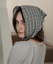 lawgy（ラウジー）の「check triangle mellow scarf / チェックトライアングルメロウスカーフ（バンダナ/スカーフ）」