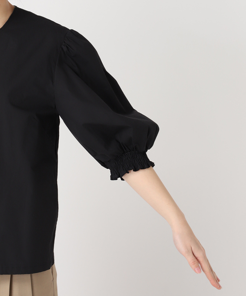 CITYSHOP(シティーショップ)の「PUFF SLEEVE ブラウス(シャツ/ブラウス・レディース・ブラック/ホワイト・FREE)」の9枚目の写真