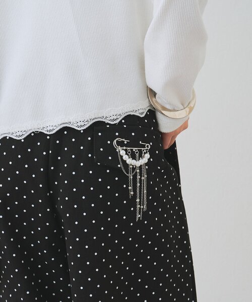 mystic（ミスティック）の「チェーンパールブローチ（ブローチ/コサージュ・レディース・シルバー・ONE SIZE）」の3枚目の写真