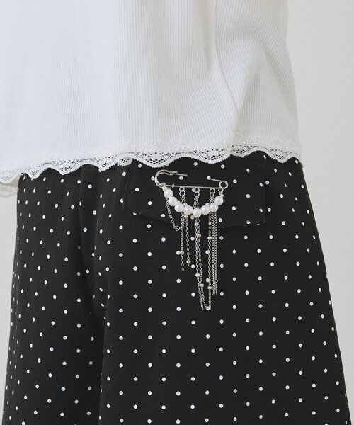 mystic（ミスティック）の「チェーンパールブローチ（ブローチ/コサージュ・レディース・シルバー・ONE SIZE）」の4枚目の写真