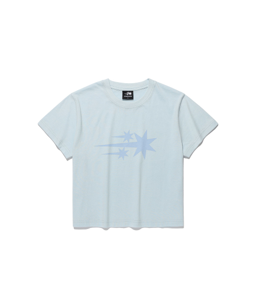 NICE GHOST CLUB(ナイスゴーストクラブ)の「3STAR BASIC TEE_LIGHT BLUE(NG2GMUT534A)(Tシャツ/カットソー・レディース・ライトブルー・SMALL/MEDIUM/LARGE)」の3枚目の写真