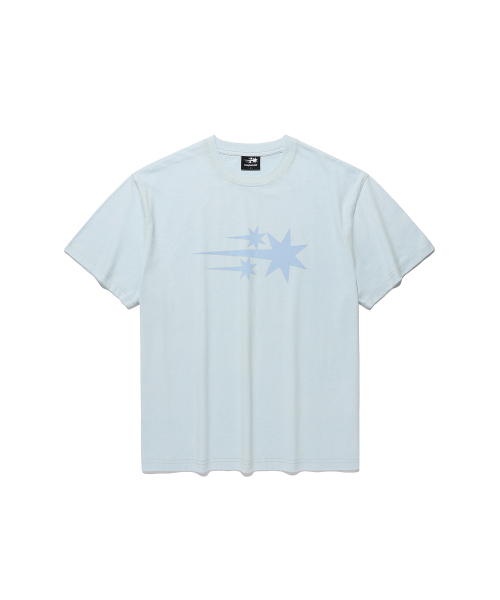 NICE GHOST CLUB(ナイスゴーストクラブ)の「3STAR BASIC TEE_LIGHT BLUE(NG2GMUT534A)(Tシャツ/カットソー・レディース・ライトブルー・SMALL/MEDIUM/LARGE)」の4枚目の写真