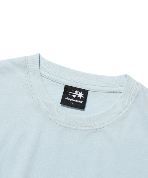 NICE GHOST CLUB(ナイスゴーストクラブ)の「3STAR BASIC TEE_LIGHT BLUE(NG2GMUT534A)(Tシャツ/カットソー・レディース・ライトブルー・SMALL/MEDIUM/LARGE)」の5枚目の写真