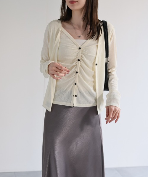 model：162cm 着用サイズ：F