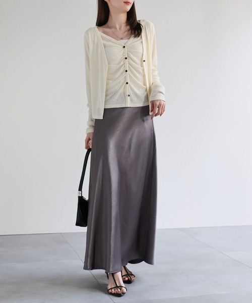 model：162cm 着用サイズ：F
