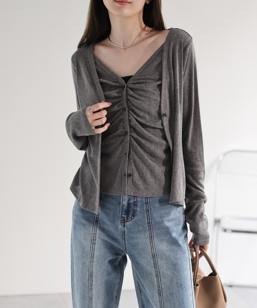 model：162cm 着用サイズ：F