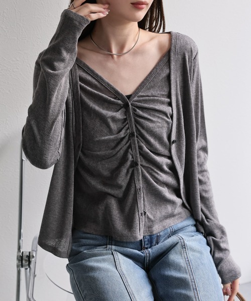 model：162cm 着用サイズ：F