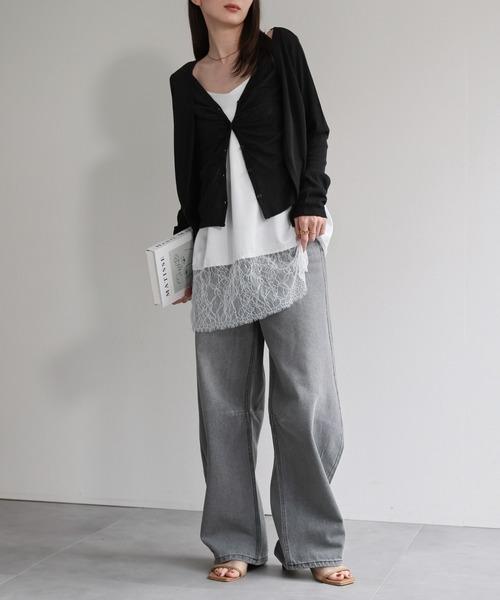 model：162cm 着用サイズ：F