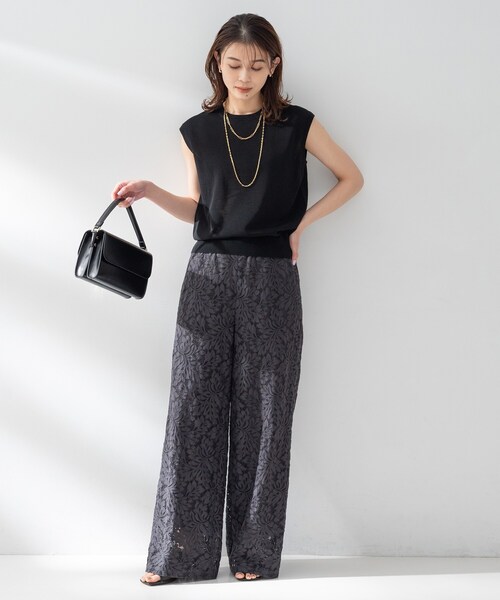 UNTITLED（アンタイトル）の「【TRADITIONAL WEATHERWEAR】ニットベスト（ニット/セーター・レディース・ベージュ/イエロー/ブラック・02）」の7枚目の写真