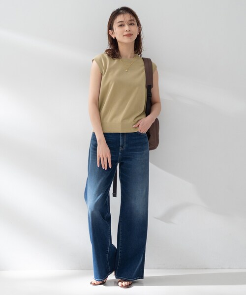 UNTITLED（アンタイトル）の「【TRADITIONAL WEATHERWEAR】ニットベスト（ニット/セーター・レディース・ベージュ/イエロー/ブラック・02）」の15枚目の写真