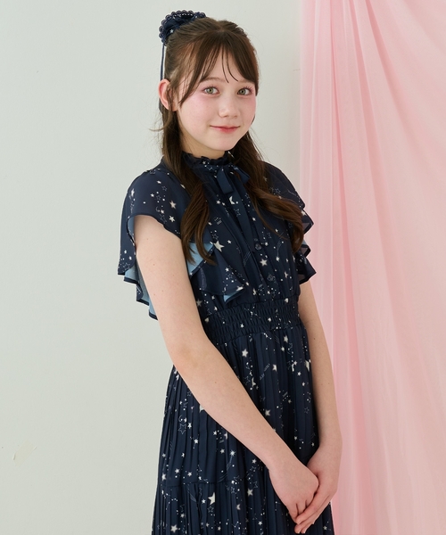 mezzo piano Junior（メゾピアノジュニア）の「音符シリーズシュシュ（その他ヘアアクセサリー・キッズ・サックスブルー/ネイビー/オフホワイト・F）」の11枚目の写真