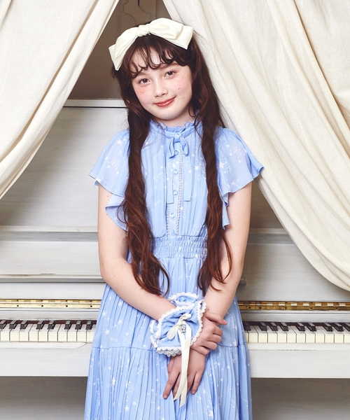 mezzo piano Junior（メゾピアノジュニア）の「音符シリーズシュシュ（その他ヘアアクセサリー・キッズ・サックスブルー/ネイビー/オフホワイト・F）」の14枚目の写真