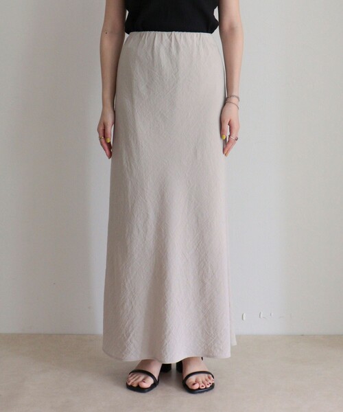 fredy emue（フレディエミュ）の「リネンマーメイドスカート（スカート・レディース・ブラック/ベージュ・38/36）」の12枚目の写真