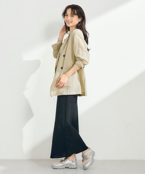 fredy emue（フレディエミュ）の「リネンマーメイドスカート（スカート・レディース・ブラック/ベージュ・38/36）」の16枚目の写真