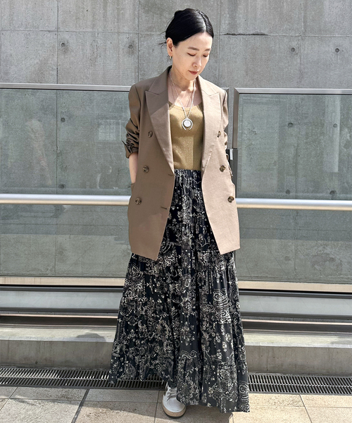 Couture d'adam（クチュールドアダム）の「【COUTURE D'ADAM/クチュールドアダム】別注Bandana College Print Skirt（スカート・レディース・ブラック・FREE）」の7枚目の写真