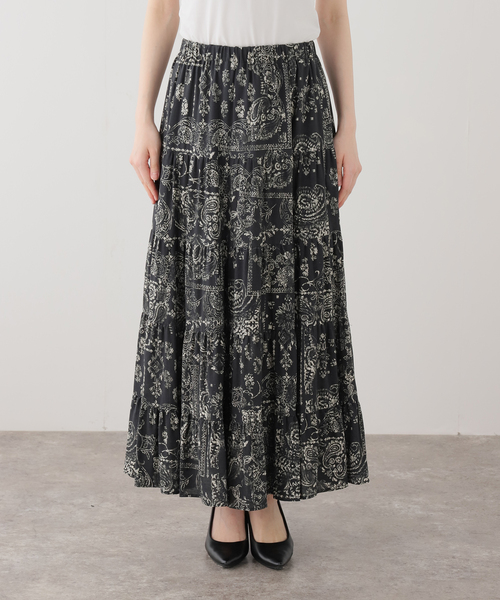 Couture d'adam（クチュールドアダム）の「【COUTURE D'ADAM/クチュールドアダム】別注Bandana College Print Skirt（スカート・レディース・ブラック・FREE）」の9枚目の写真
