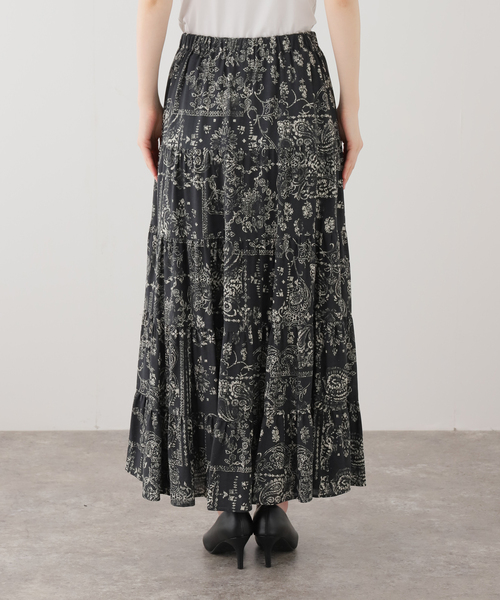 Couture d'adam（クチュールドアダム）の「【COUTURE D'ADAM/クチュールドアダム】別注Bandana College Print Skirt（スカート・レディース・ブラック・FREE）」の11枚目の写真