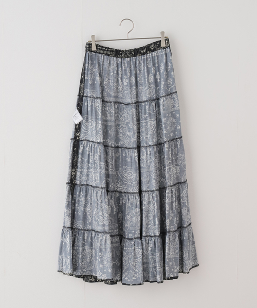 Couture d'adam（クチュールドアダム）の「【COUTURE D'ADAM/クチュールドアダム】別注Bandana College Print Skirt（スカート・レディース・ブラック・FREE）」の13枚目の写真