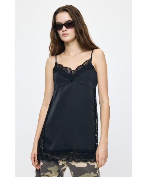 LACE TRIM SATIN キャミソール（キャミソール）｜MOUSSY（マウジー）の