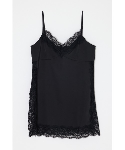 MOUSSY(マウジー)の「LACE TRIM SATIN キャミソール(キャミソール・レディース・アイボリー/ブラック・FREE)」の9枚目の写真