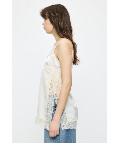 LACE TRIM SATIN キャミソール（キャミソール）｜MOUSSY（マウジー）の