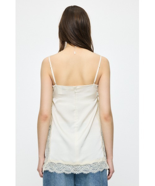 LACE TRIM SATIN キャミソール（キャミソール）｜MOUSSY（マウジー）の